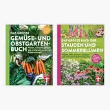Das große Gemüse- und Obstgartenbuch / Stauden- und Sommerblumenbuch + 1 exklusives Postkartenset