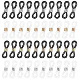Ymapinc 40 Stück Brillenkette Verbindung, Antirutsch Brillenkettenenden Brillenkettenhalter Gummi Brillenkettenverbinder Anschlüsse Brillenketten Halter für Brillenkette Brillenband