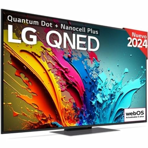 QNED LG 55QNED87 139 cm 4K UHD Smart-TV 2024 Schwarz und Grau