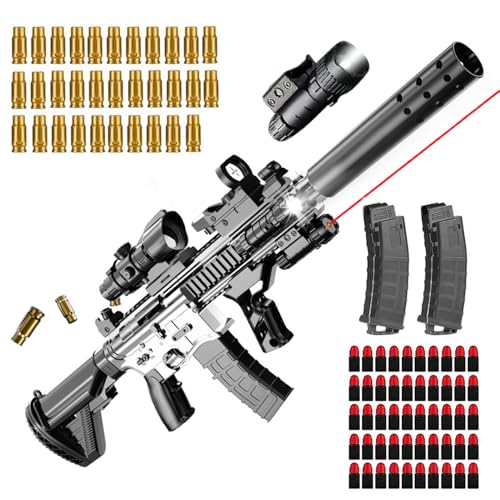 M416 Soft Bullet Gun,Spielzeug Pistole Kinder,Schaumstoff Soft Bullet Gun Spielzeug,Soft Bullet Toy Pistole,Schaumstoff Pistole,Spielzeugpistole für 6+ Kindergeschenke,Toy Guns für Kinder,88 cm