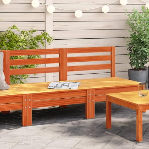 CIADAZ Gartensofas, ohne Armlehnen, 2 Stück, Wachs, Braun, Massivholz, Gartensofasbezüge, Sofabezug, Outdoor-Sofabezug