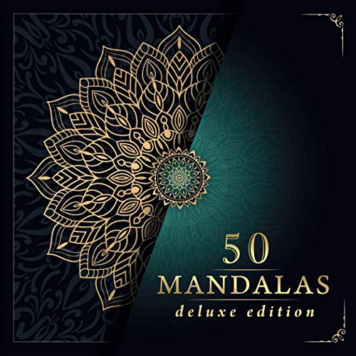 Malbuch für Erwachsene: Deluxe Ausmalbuch für Erwachsene mit 50 zauberhaften Mandalas für Erwachsene zum Entspannen und Abbauen von Stress. Mandala Malbuch für Erwachsene inkl. Download Version.