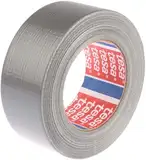 Tesa 4615 Professional Universal – Duct Tape, amerikanisches Gewebeklebeband zum Reparieren, Fixieren, Verpacken, Markieren und Abdichten – für innen und außen – (Grau, 50 m)