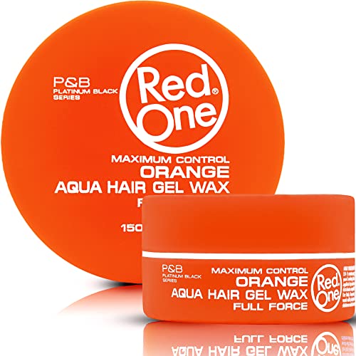 RedOne Aquatisches Haarwachs Orange 150 ml | Ultra-Halt | Haarwachs für Männer und Frauen | Orange Duftend | Maximale Kontrolle