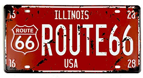 DiiliHiiri Nummernschild, Vintageschild für die Wand, Blechschild, kreatives Design, Dekoration für Bar, Pub, Café