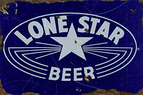 Lone Star Beer Old Decor Wandkunst Bar Pub Bierladen Store Höhle Blechschild Wanddekoration 20,3 x 30,5 cm