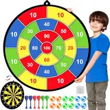 29" Doppelseitige Dartscheibe Kinder Game Mit 12 klebrigen Bällen,6 Darts,wurfspiel,Indoor/Outdoor Sport Fun Party Game,Spielzeug,Geburtstagsgeschenke für 3 4 5 6 7 8 9 10-12 Jahren Jungen Mädchen