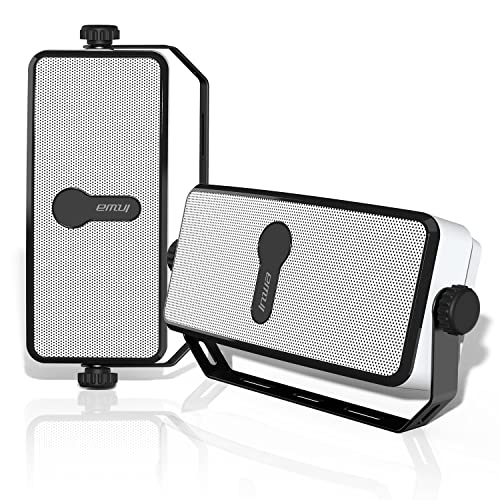 Inwa Bluetooth Outdoor Lautsprecher, Wandlautsprecher, Unbegrenzte Anzahl Synchronisiert, 17 * 10 * 6 cm, IPX5 Wasserdicht, Bluetooth-Verbindung zum Handy, Echo Dot (2 PCS, MZ511)
