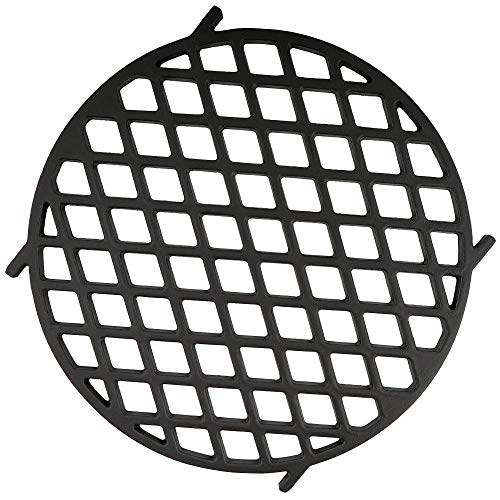 BBQ-Toro Gusseisen Grillrost Ø 30 cm | Sear Grate passend für Weber Gourmet BBQ System (GBS) | Gussrost passend für 57 cm Kugelgrill | Grillzubehör, Gusseisen Einsatz, Rost aus gusseisen