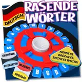 Asslye RASENDE WÖRTER Spiel Deutsch - Wortspiel Buchstaben Drücken mit Timer, Familienspiele Brettspiele Partyspiele für Kinder und Erwachsene, 2–8 Spieler