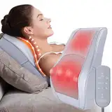 OMASSA Massagegerät, Nackenmassagegerät mit Wärme, Shiatsu Massage Matte, 3D Knet Rückenmassagegerät für Nacken, Schulter, Rücken, Beine, Geschenke für Männer, Frauen, Mama, Papa, Freund, Lehrer