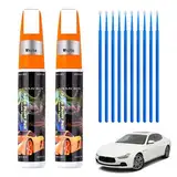 Comioke Auto Kratzer Reparatur Stift,2PCSAuto Lackstift,Lack Reparatur,Auto Reparatur Lack Auto Pinsel,Lackstift Auto Lack Reparatur für Auto Kratzer Reparatur Lacktupfer Auto Set, Lack Tupfer (Weiß)