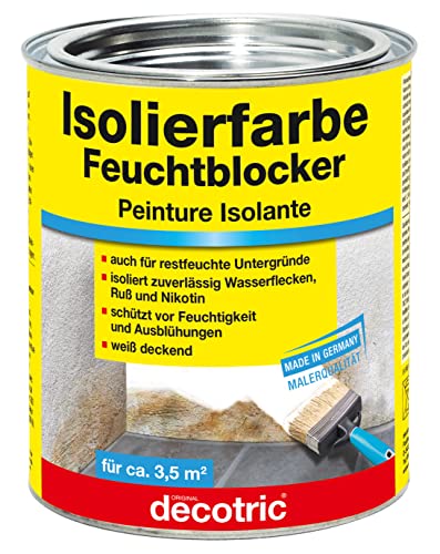 Pufas / Decotric Isolierfarbe - Schutz vor Ausblühung und Feuchtigkeit zementhaltig 750ml