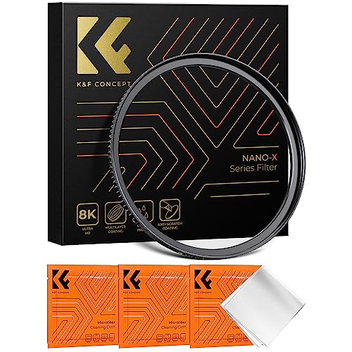 K&F Concept Step Up Ring Filter-Adapterring 77mm-82mm,Objektiv-Adapterring für Filter aus CNC-gefrästem Messing