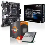 Memory PC Aufrüst-Kit Bundle Ryzen 7 5700X 8X 4.6 GHz Prozessor, A520M-A II Mainboard (Komplett fertig zusammengebaut inkl. Bios Update und Funktionskontrolle)