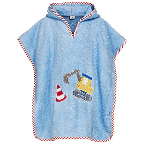 Playshoes Unisex Kinder Bademantel Handtuch Kinder Frottee-poncho Bagger S bis ca. 4 Jahre