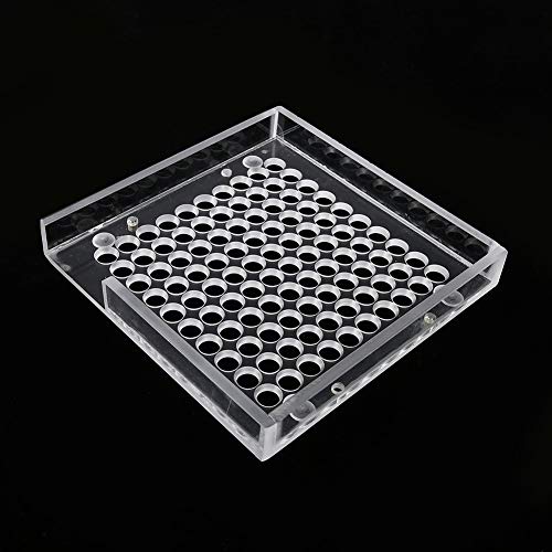 100 Löcher Capsule Kapselfüller Leerkapselfüller mit Pulververteilerplatten Kapselfüllwerkzeug Kapselfüllgerät Filler Manuell Kapsel Filler Für Vitamine Pulver Kapseln Füllwerkzeug(3#)