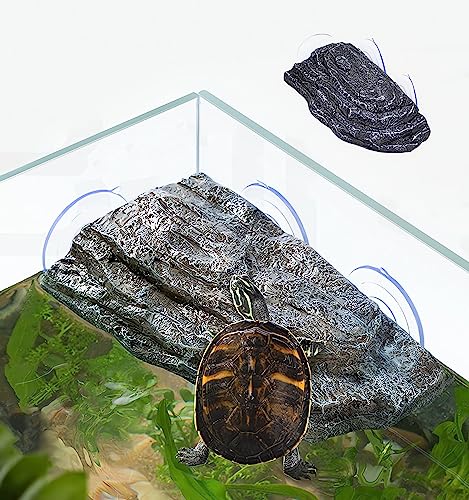 YZHZOM Schildkröte Sonnenplattform mit Saugnäpfen, schwimmende Ruheterrasse für Frösche, Terrapins und Schildkröten