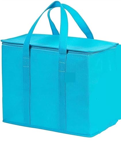 Wiederverwendbare Einkaufstasche für Lebensmittel Einkaufskorb, 2er-Pack isolierte, wiederverwendbare Einkaufstüten, Lebensmittel-Liefertüten, langlebig, groß, zusammenklappbar, stabile Einkaufstüte m