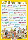 Multilinguales LernPOSTER "Willkommen": (in 35 Sprachen)