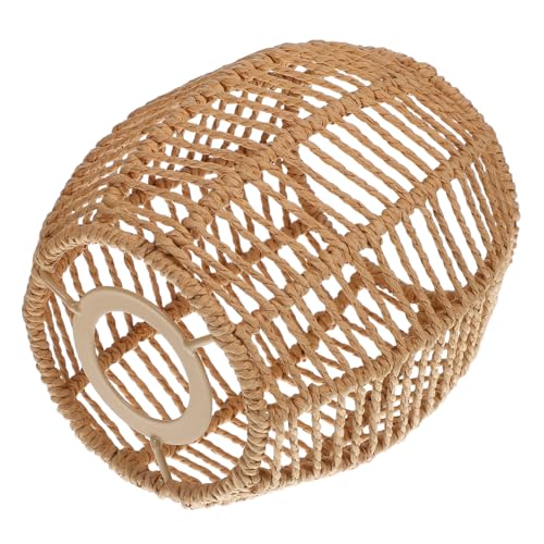 Toddmomy Woven Lampenschirm Für Pendelleuchten Handgefertigte Lampenabdeckung Aus Papierseil Und Eisenrahmen Für Wohnzimmer Hotpot-restaurants Und Grilllokale ø Stilvolle Raumdekoration