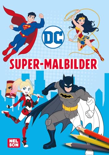 DC Superhelden: Super-Malbilder: mit Batman, Superman, Wonder Woman und Co. | Cooler Malblock für Kinder ab 3 Jahren (DC Universum)