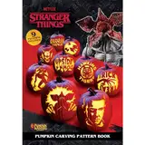 Stranger Things Kürbis Schnitzmusterbuch von Pumpkin Masters: Enthält 9 ikonische Muster aus der Hit-Serie