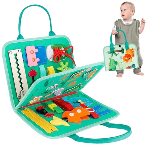 Ligeinsrk 1 Set fühlte geschäftige Buch Bildung frühes Lernen sicheres Soft Filz Babygeschäftige Buchgewohnheiten Wissen entwickeln Spielzeug für Jungen und Mädchen, Baby, Aktivität
