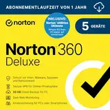 Norton 360 Deluxe inkl. Utilities Ultimate 2025 | 5 Geräte | 1 Jahr | Aktivierungscode per Email