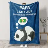 Welsky Vatertagsgeschenk für Papa,Geschenke Für Papa Flanell Decke, Geburtstagsgeschenk für Papa, Papa Zum Geburtstag(50in*60in)