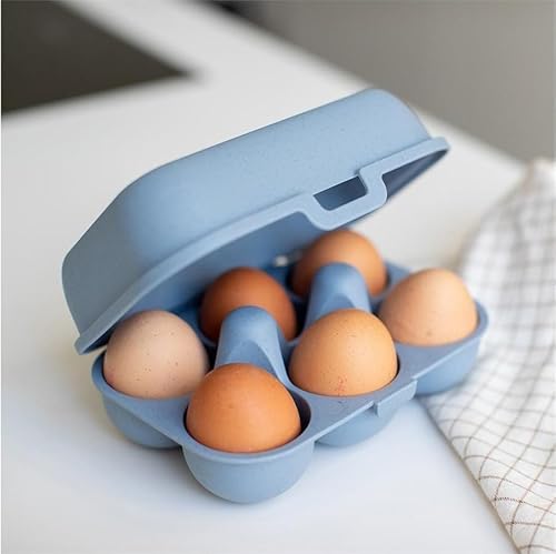 Koziol Eierbox Eggs to Go Mini Nature Flower Blue 7186716