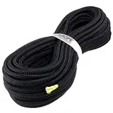 Kanirope® Polyesterseil mit Aramidkern Kevlarseil Seil PARABRAID 5mm 20m Schwarz geflochten