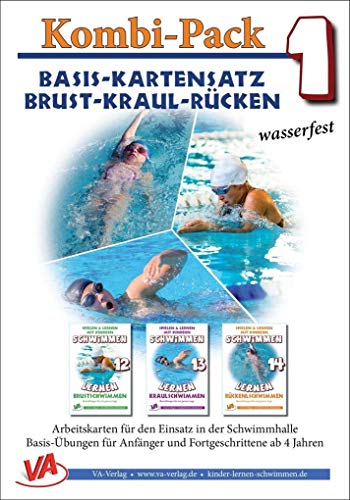 Kombi-Pack 1: Basis-Kartensatz "Technik" Brust-Kraul-Rücken: Basis-Kartensatz, laminiert (Ratgeber für Eltern, Lehrer- und Trainer*innen)