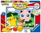 Ravensburger Malen nach Zahlen 20298 - Pokémon Abenteuer - Malen nach Zahlen für Kinder ab 7 Jahren, Pokémon Spielzeug, Pokémon Geschenk