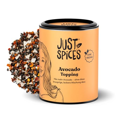 Just Spices Avocado Topping I Knuspriges Finish für jedes Avocado-Gericht mit Sesam I Gewürzdose, 60 g