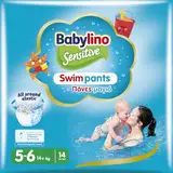 Babylino Sensitive Swim Pants, Windeln für Meer und Pool, Größe 5-6 (über 14 kg), 14 Stück