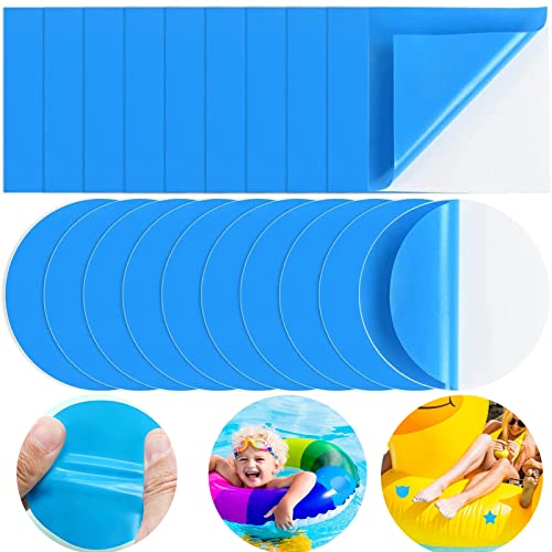 YCVSKY 20 Stück Poolflicken Selbstklebend Unterwasser,Pool Reparaturset Unterwasser, PVC Pool Flicken, Pool Reparaturset Selbstklebend, für Wasserbett, Aufblasbaren Sofas/Pools