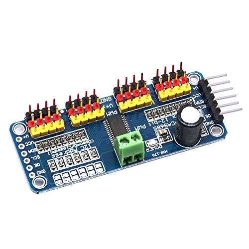 DollaTek PCA9685 16-Kanal-12-Bit-PWM-Servomotortreiber I2C-Modulroboter