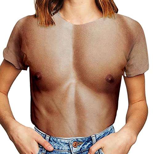 2025 - Modische Damen-Blusen, Bedruckt, lustig, Rundhalsausschnitt, lässig, ärmellos Body Blusen Damen Kariert (L, XXXXL)