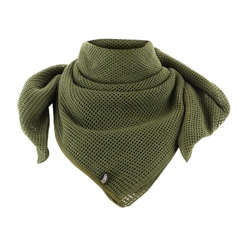 M-Tac Shemagh Netz Halstuch 100 x 100 cm – Atmungsaktives Taktisches Arafat-Tuch aus 100% Baumwolle für Outdoor, Airsoft & Militär, Olive