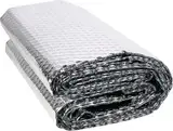 Storystore Aluminisierte Isolierfolie 120 cm x 4.6 m, 3mm Dicke Isolierung Dämmfolie Doppelseitige Alu-Luftpolsterfolie Heizkörper Reflexionsfolie für Fahrzeuge, Dächer, Fenster, Rohre usw