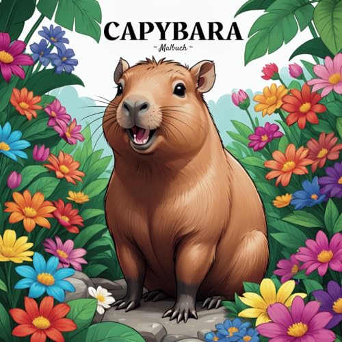 Capybara Malbuch: Niedliche, Liebevolle Und Schöne Capybara -Malbücher für Erwachsene und Kinder., mit 41 entzückenden Illustrationen.