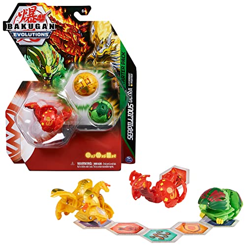 Bakugan 'Evolutions' Starter Pack mit 3 Bällen (Ultra Pyrus Serpillious, Basic Ventus Hydorous, Basic Aurelus Pegatrix)