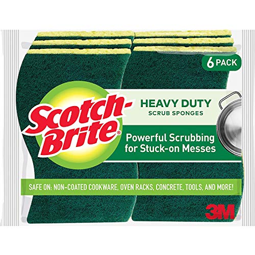 3M Scotch-Brite Heavy Duty Scrub Sponge 6/Pkg-