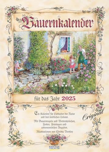 Bauernkalender 2025: Wandkalender mit Bauernweisheiten und passenden Bildern. DIN A3.