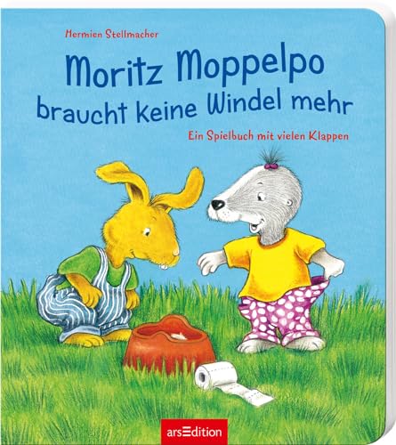 Moritz Moppelpo braucht keine Windel mehr: Ein Spielbuch mit vielen Klappen | Das beliebteste Pappbilderbuch zum Thema Sauberwerden für Kinder ab 24 Monaten