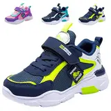 PHMNZIP Kinder Schuhe Jungen 36 Turnschuhe Sneaker Mädchen Sportschuhe Schuhe Leicht Kinder Laufschuhe Hallenschuhe Outdoor Atmungsaktiv Fitnessschuhe Basketballschuhe Walkingschuhe Jungenschuhe Grün