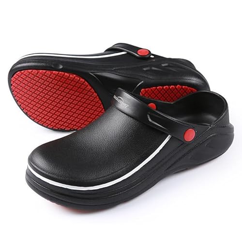 Zedazoom Chef Schuhe wasserdichte ölbeständige, leichte und stoßabsorbierende Herren- und Damengartenschuhe, geeignet für Gartenarbeit, Krankenhäuser, Lager und Restaurants.