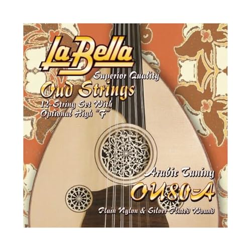 La Bella OU80A Aoud (Oud) Arabische Stimmung, 12-string