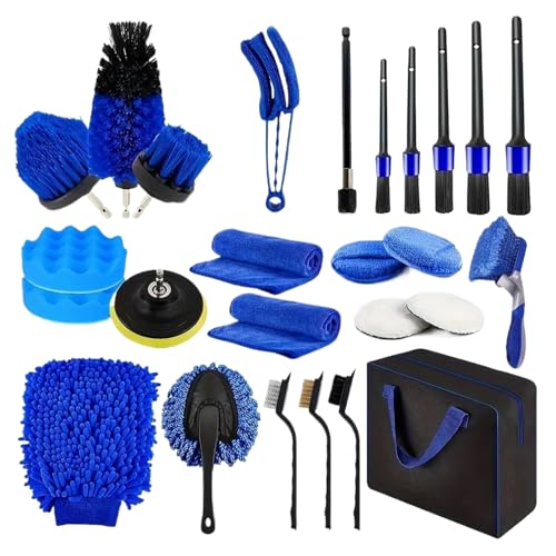 Auto -Waschkit, Auto -Detailing -Kit | Multifunktionales Fahrzeugstaubset - Tragbares multifunktionales Auto -Detail -Tools -Kit für die Wartung von Windschutzscheibenfahrzeugen